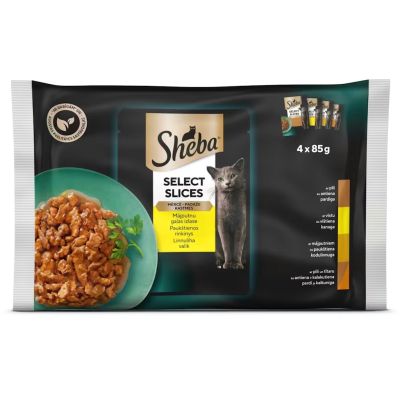 Sheba Select Slices Siipikarja 4-pack kastikkeessa (4 x 85g)