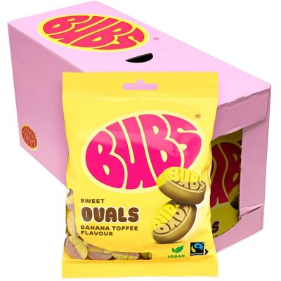 Bubs Banaani-Toffee Ovaalit 90g x 12kpl