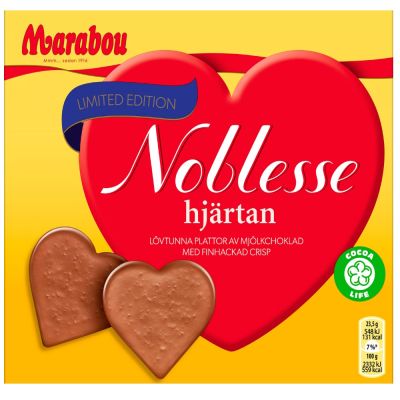 Marabou Noblesse Hjärtan suklaakonvehti 130g