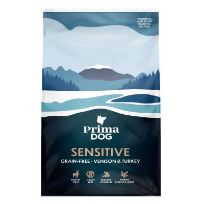 PrimaDog Viljaton Peura & Kalkkuna kaikille täysikasvuisille koirille 10kg