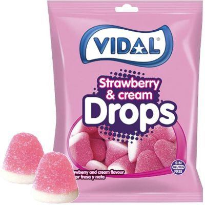 Vidal Strawberry Cream Drops makeisia 90g