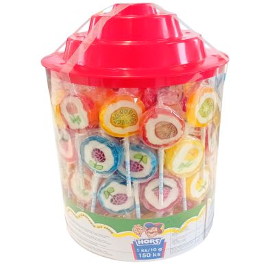 Rock hedelmänmakuinen retrotikkari 10g x 150kpl