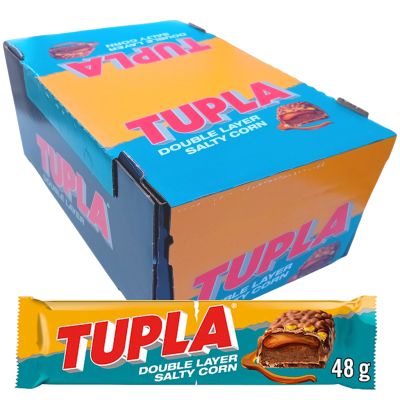 Cloetta Tupla Double Layer Salty Corn suklaapatukka 48g x 42kpl