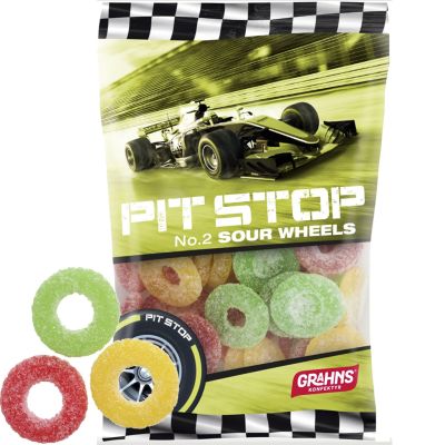 Grahns Pit Stop Sour Wheels renkaat 50g