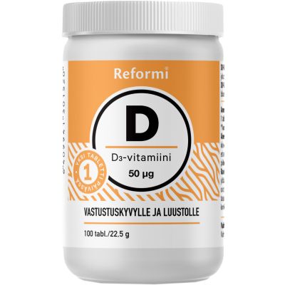 Reformi D-vitamiini 50µg 100 tabl