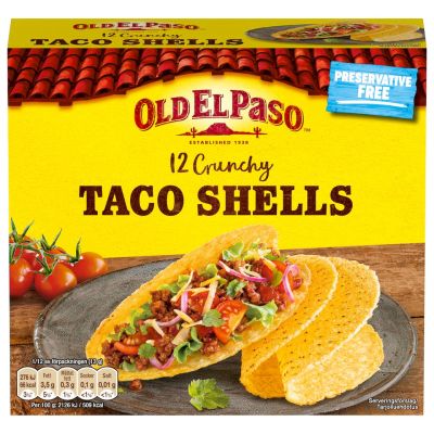 Old El Paso 12 Crunchy Taco Shells 156g