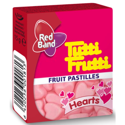 Red Band Tutti Frutti Hearts Sydämet 15g x 48kpl