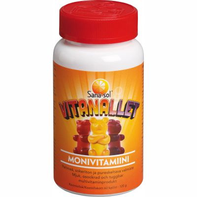 Sana-sol Vitanallet Monivitamiini 60 kpl