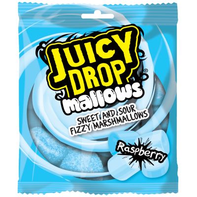 Bazooka Juicy Drop Mallows Vadelma vaahtokarkkeja 100g