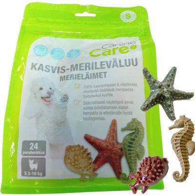 CanineCare Merieläimet Kasvis-merileväluu S puruherkku 336g
