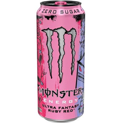 Monster Energy Ruby Red Zero Sugar USA energiajuoma 473ml