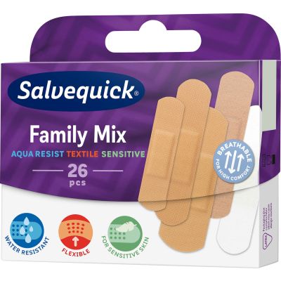 Salvequick Family Mix laastari 26 kpl