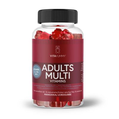 VitaYummy Adults Multivitamiini mansikka 60kpl
