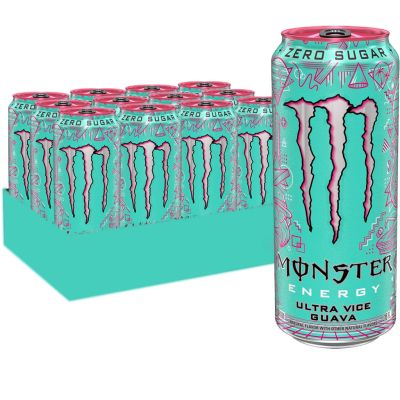 Monster Energy Ultra Vice Guava Zero Sugar USA energiajuoma 473ml x 12-pack