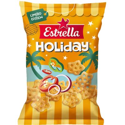 Estrella Holiday Stjärnor perunasnacks 85g