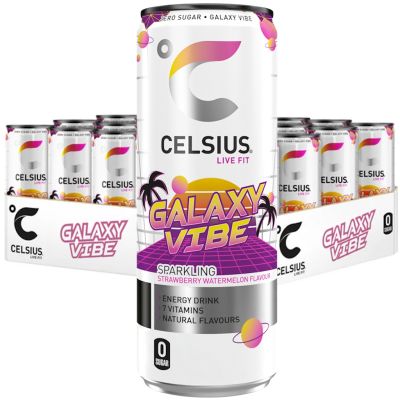 Celsius Galaxy Vibe energiajuoma 355ml x 24kpl