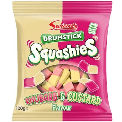 Swizzels Drumstick Squashies Rhubarb & Custard 120g