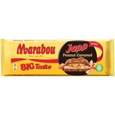 Marabou Big Taste Japp Peanut Caramel suklaalevy 276g