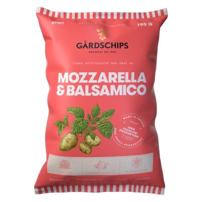 Gårdschips Mozzarella Balsamico perunalastu 150g