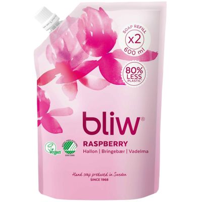 Bliw käsisaippua Vadelma täyttöpakkaus 600ml