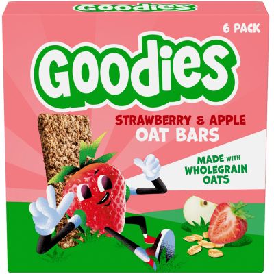 Goodies Oat Bars Strawberry & Apple täysjyväkaurapatukka 6-pack 138g