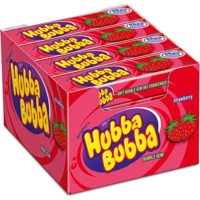 Hubba Bubba Mansikka purukumi 35g x 20kpl