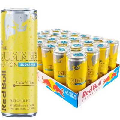 Red Bull Summer Edition Sudachi-Lime sokeriton energiajuoma 250ml x 24kpl