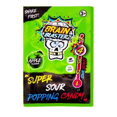 Brain Blasterz Popping Candy kirpeä poksukarkki 10g