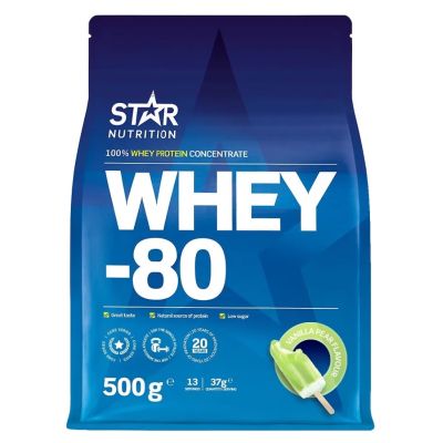 Star Nutrition Whey-80 Vanilla Pear proteiinijauhe 500g