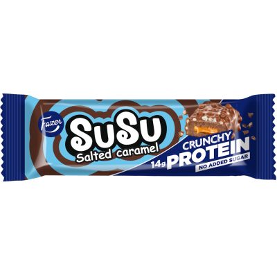 Fazer Susu Crunchy suolainen toffee proteiinipatukka 45g