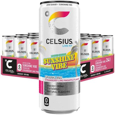 Celsius Sunshine Vibe Limited Edition energiajuoma 355ml x 24kpl