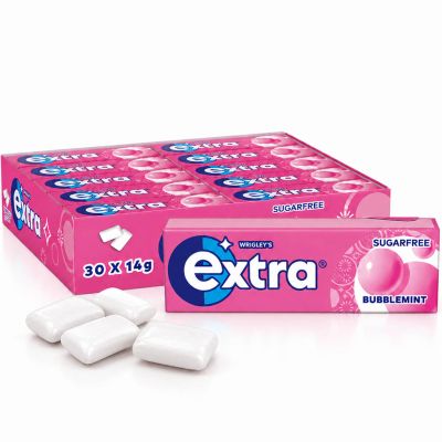 Extra Bubblemint sokeriton purukumi 14g x 30-pack (300kpl)