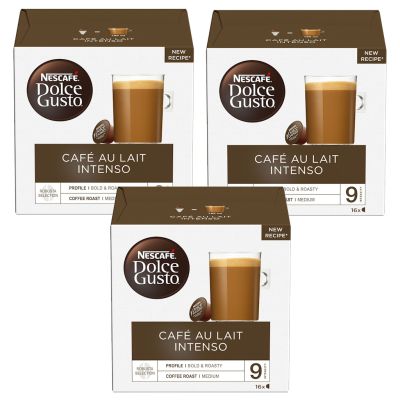Dolce Gusto Cafe Au Lait Intenso kahvikapseli 16kaps x 3-PACK