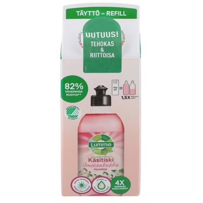 Lumme Omenankukka käsitiskiaine täyttöpakkaus 750ml