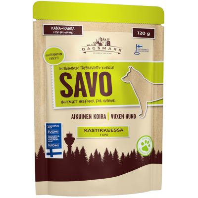 Dagsmark Savo kana-kaura kastikkeessa koiralle 120g