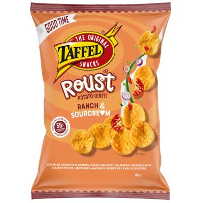 Taffel Roust Ranch sourcream peruna-linssilastut 80g