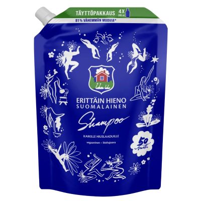 Erittäin Hieno Suomalainen shampoo täyttöpakkaus 1,2L