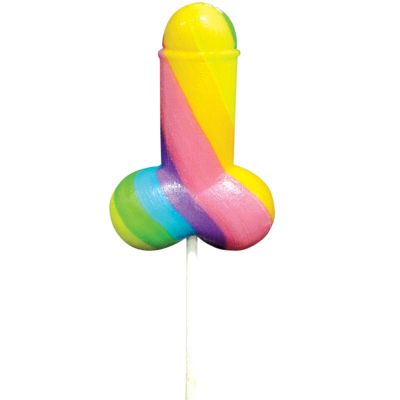 Rainbow Cock Pop Pride herkkunekku sateenkaaritikkari 19cm