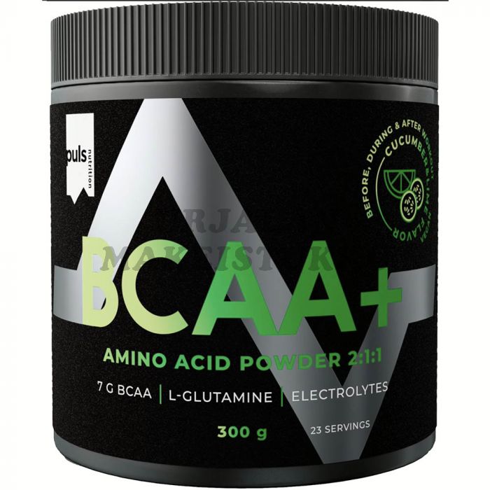 Puls BCAA+ Cucumber & Lime aminohappojuomajauhe 300g