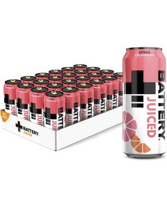 Battery Juiced Citrus Pink Grapefruit energiajuoma 330ml x 24-pack