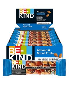 BE-KIND Almond & Mixed Fruits välipalapatukka 40g x 12kpl