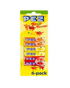 PEZ Fruit täyttöpakkaus 6kpl