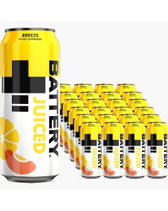 Battery Juiced Breeze Peach Lemon energiajuoma 330ml x 24-pack