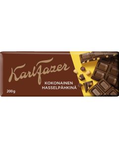 Karl Fazer Kokonainen Hasselpähkinä tummasuklaalevy 200g