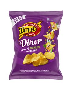 Taffel Diner Pickles & Mayo perunalastu 260g