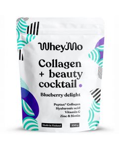 WheyMo Collagen + Beauty Cocktail Blueberry Delight kollageeni-juomajauhe 250g