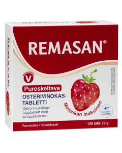 Remasan pureskeltava osterivinokastabletti (120 tabl)
