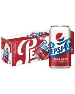 Pepsi Soda Shop Black Cherry USA virvoitusjuoma 355ml x 12-pack