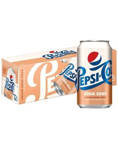 Pepsi Soda Shop Cream Soda USA virvoitusjuoma 355ml x 12-pack
