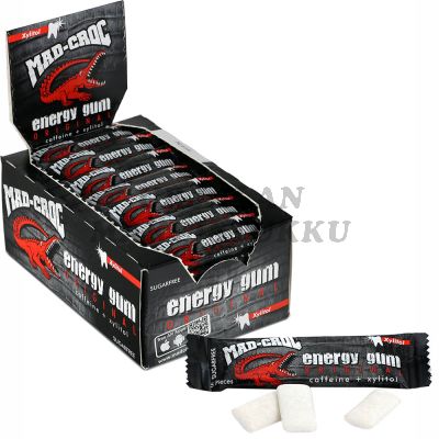 Mad Croc Energy Gum täysksylitoli energiapurukumi 6,5g x 40kpl